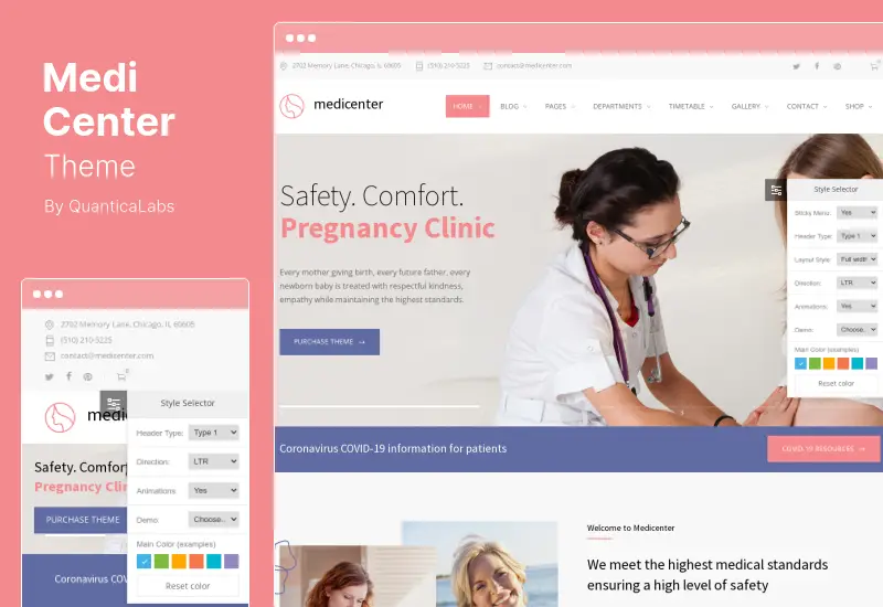 MediCenter Theme - Health Medical WordPress Theme