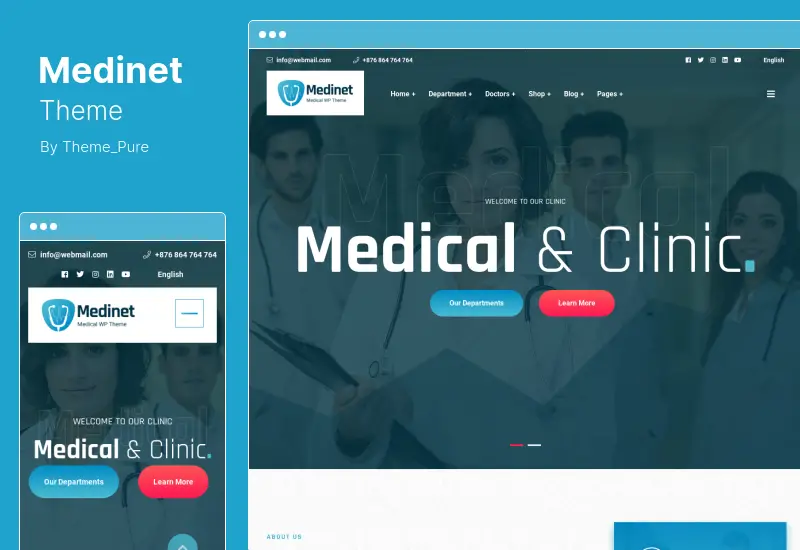 Medinet Theme - Medical and Health WordPress Theme