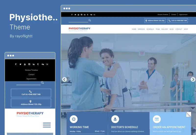 Physiotherapy Theme - Physical Therapy WordPress Theme