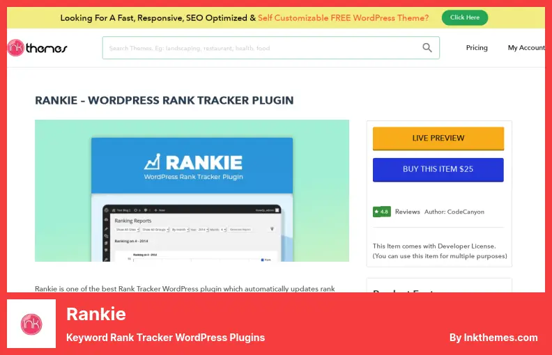 Rankie Plugin - Keyword Rank Tracker WordPress Plugins