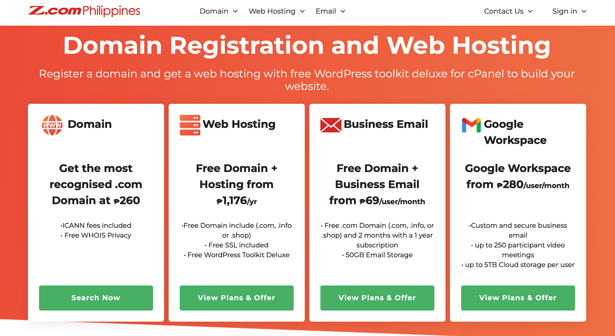 Web.Z.com has some of the best and cheapest web hosting in Philippines.