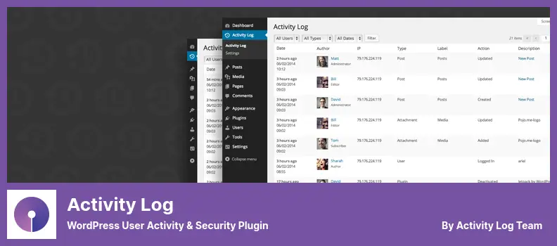 Activity Log Plugin - WordPress User Activity & Security Plugin