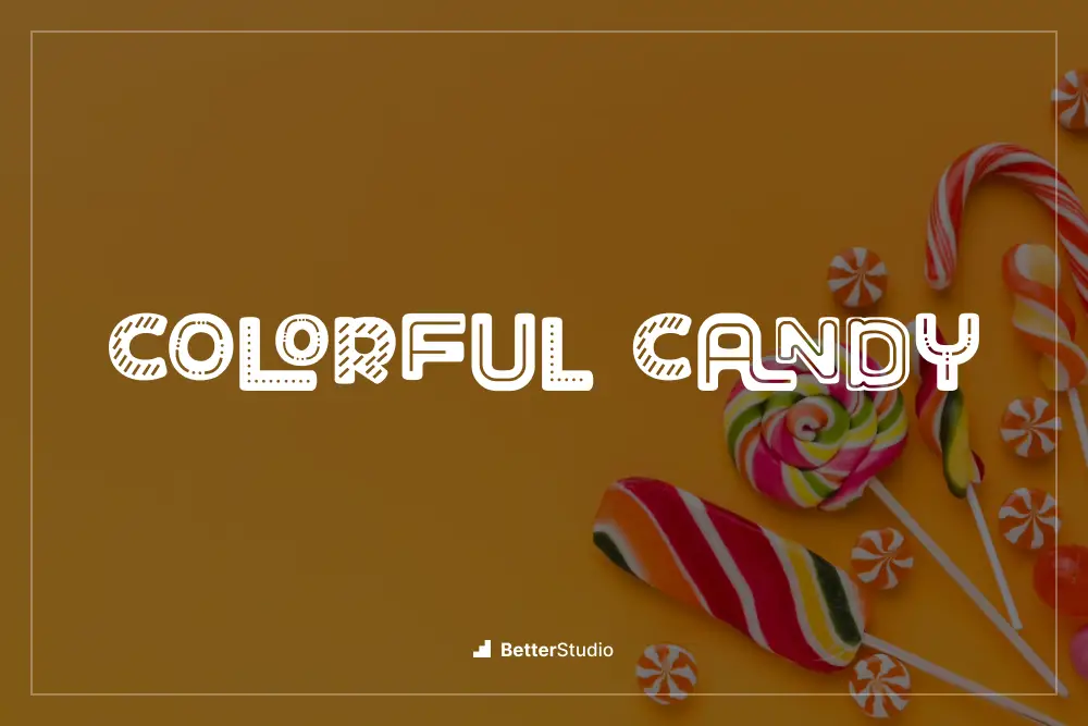 COLORFUL CANDY DECORATED - 
