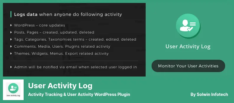 User Activity Log Plugin - Activity Tracking & User Activity WordPress Plugin