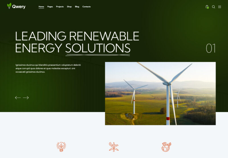 Qwery renewable energy template