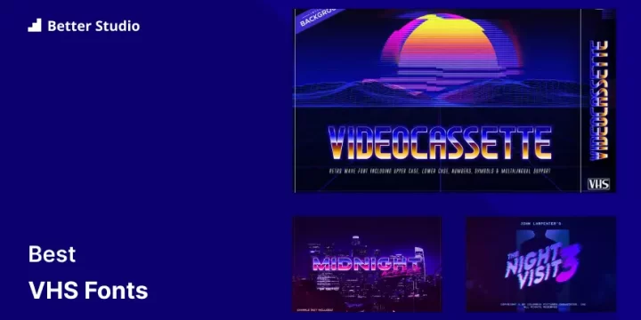 15 Best VHS Fonts 📼 Create Memorable Designs