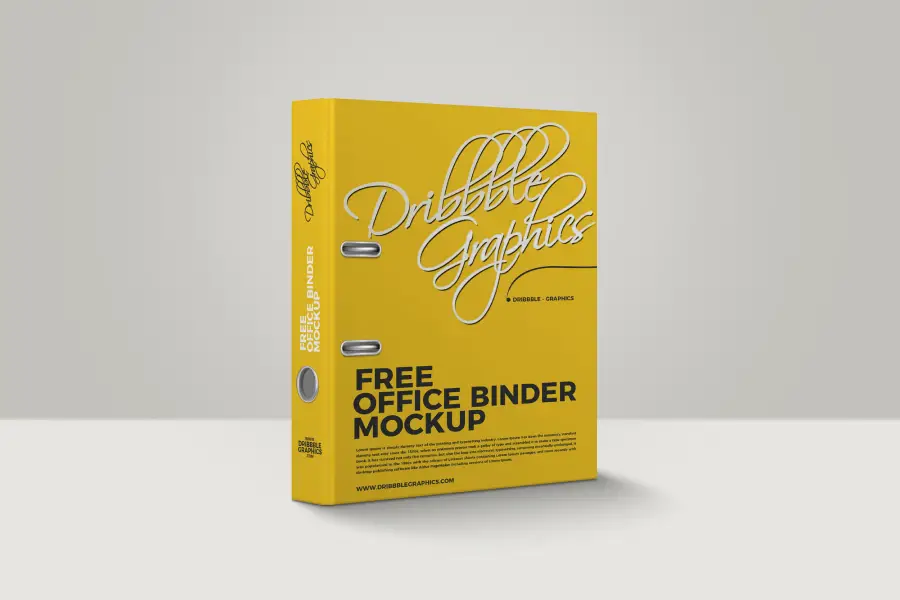 Free Office Binder Mockup - 