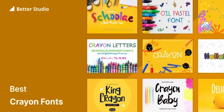Inject Playfulness into Your Designs with These 24 Crayon Fonts 🖍