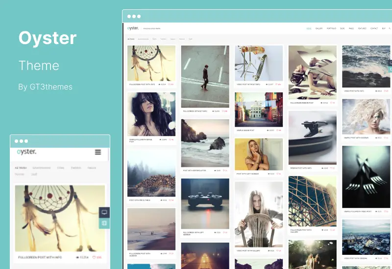 Oyster Theme - Photography WordPress Theme