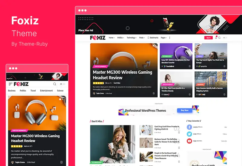 Foxiz Theme - Newspaper News and Magazine WordPress Theme