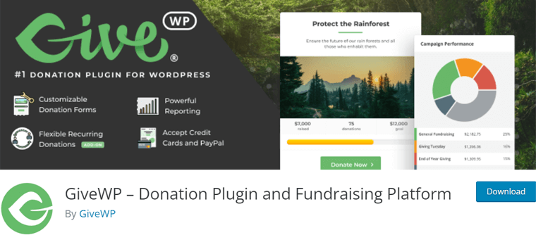 GiveWP WordPress Donation Plugin - Accept Donations on WordPress Site