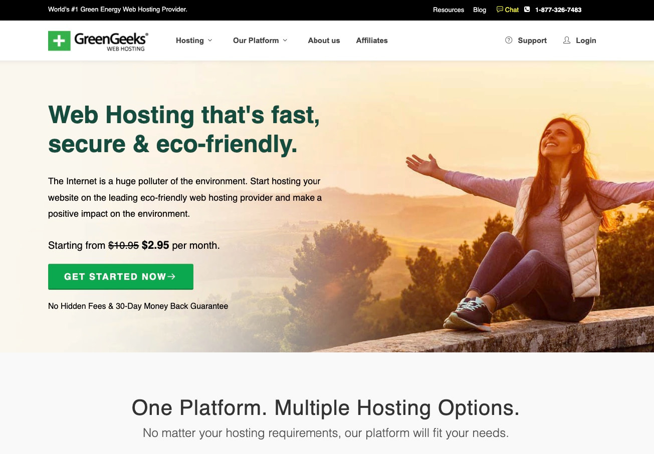 GreenGeeks is one of the best green web hosting providers.