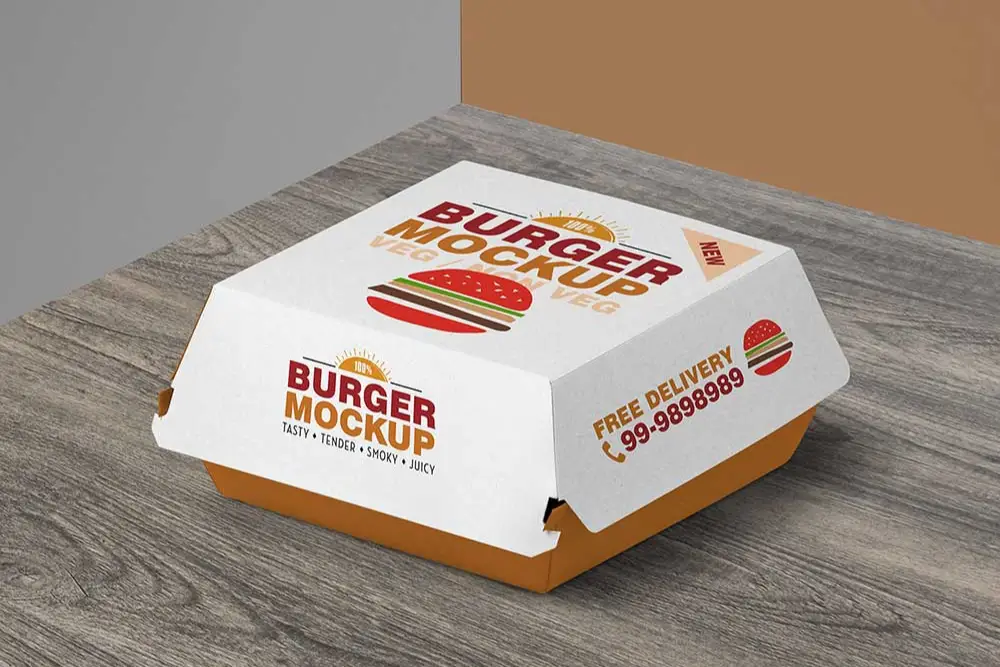 Burger Box Mockup - 