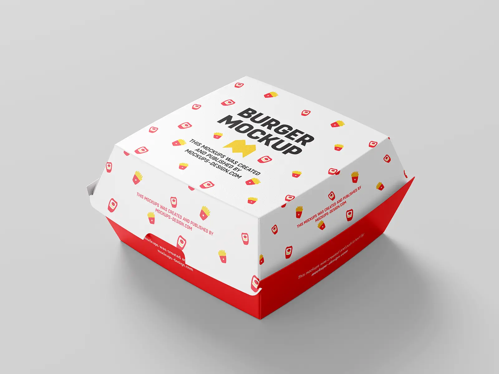 Burger box mockup - 