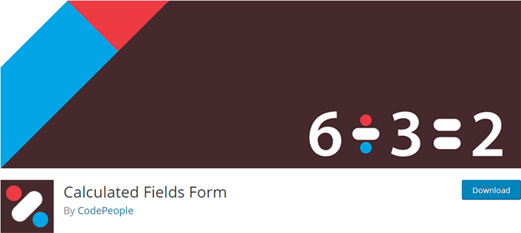 Calculated Fields Form- calculator WordPress plugin