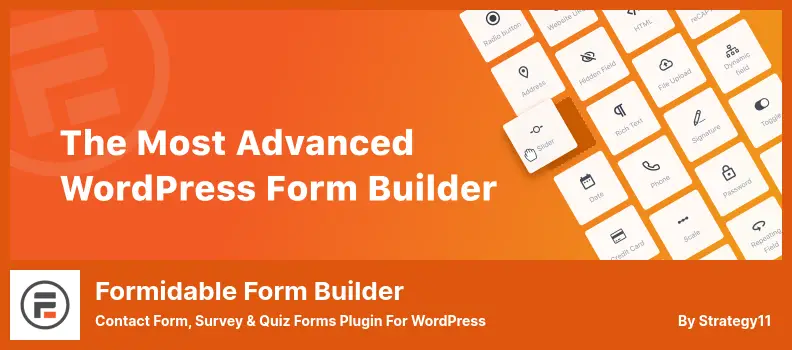 Formidable Form Builder Plugin - Contact Form, Survey & Quiz Forms Plugin for WordPress