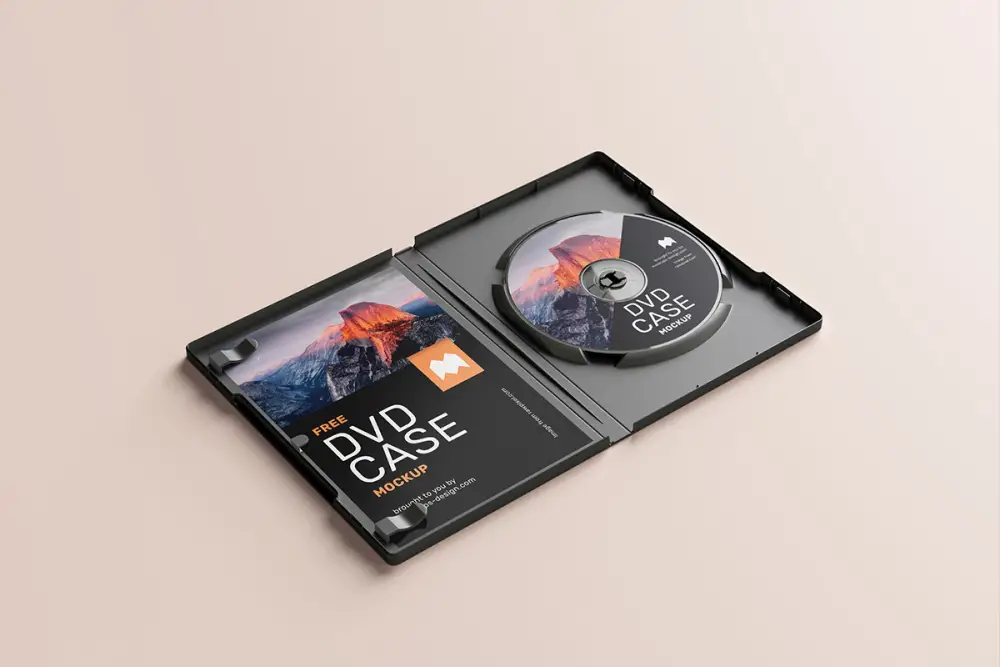 Free DVD case mockup - 