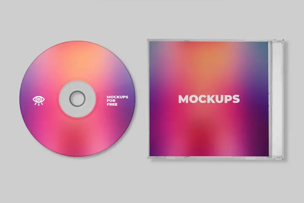 Plastic CD Case Mockup - 