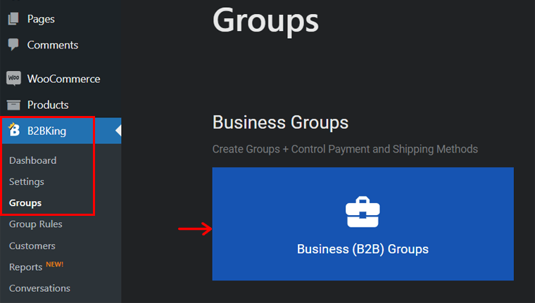 Create Business Groups