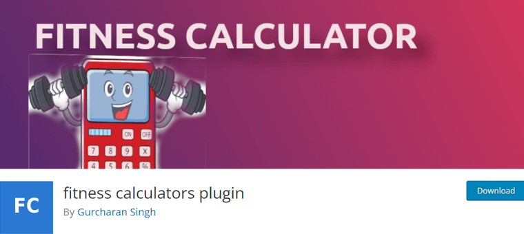 Fitness Calculators WordPress Plugin
