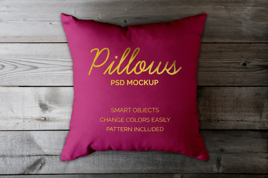 Top View Pillow Mockup - 