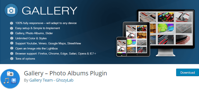 Gallery Photo Album WordPress Plugin
