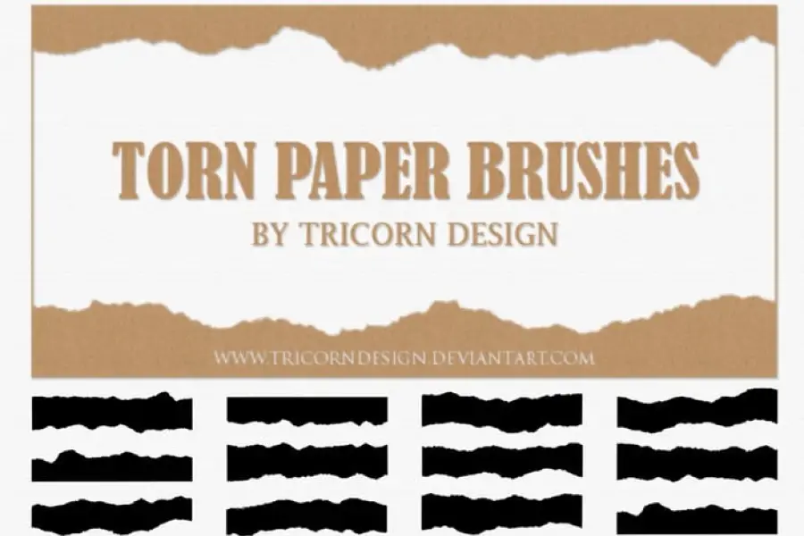 Torn Paper Brushes - 