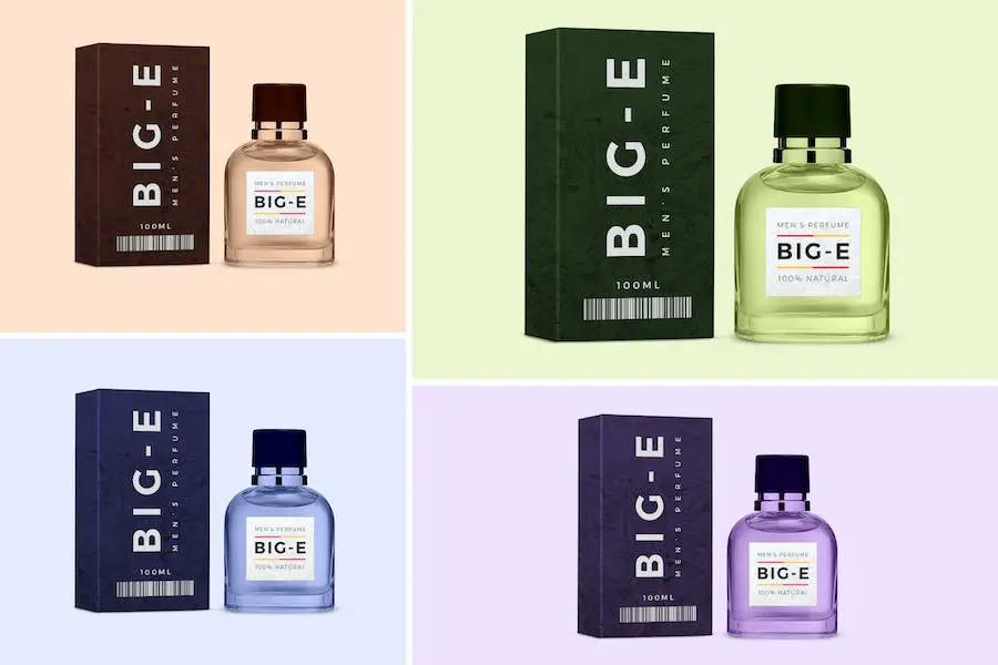 Perfume and Box Mockup - 