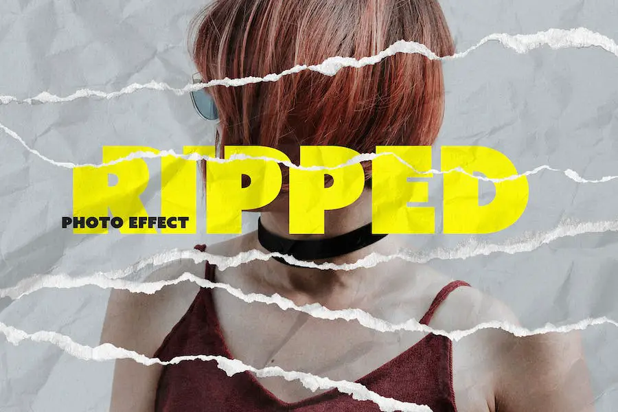 Ripped Paper Photo Effect - 