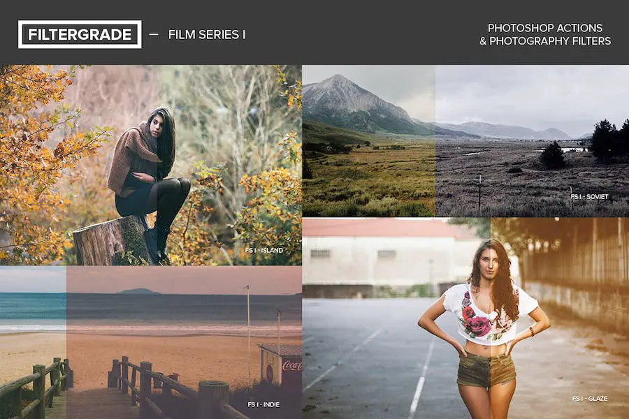 FilterGrade Film Series I Photoshop Actions - 