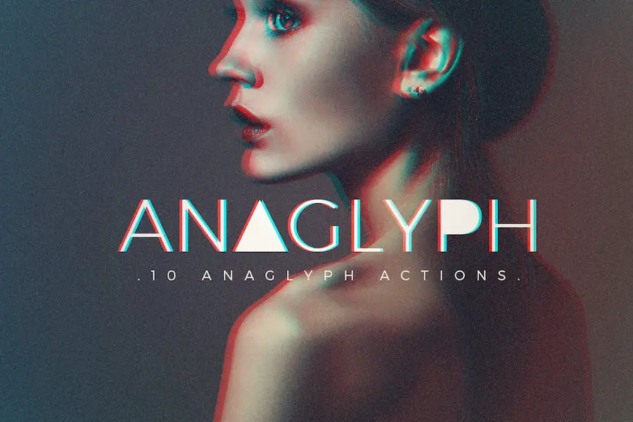 Anaglyph Photoshop Actions - 