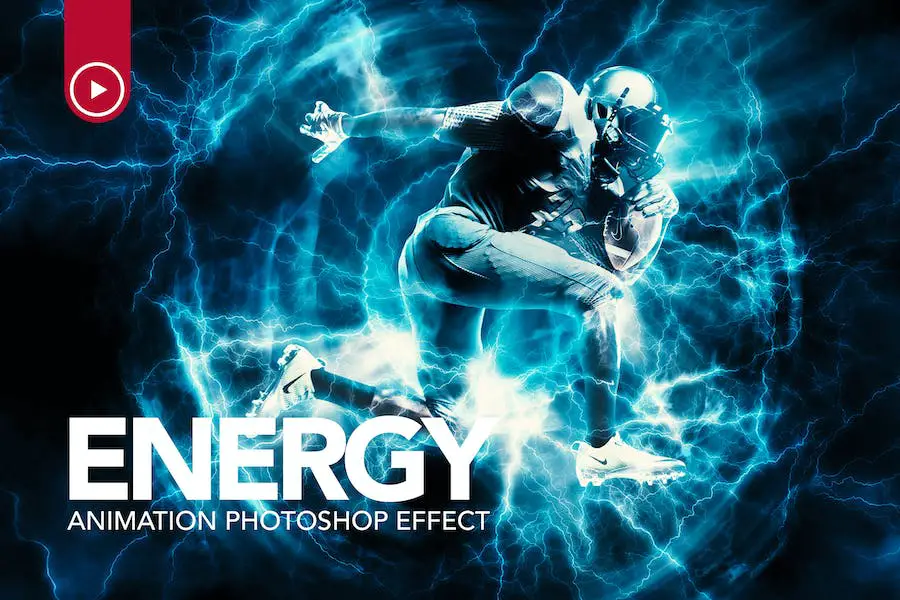 Energy Animation Photoshop Action - 