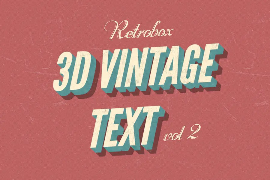 Retro Vintage Text Effect - 