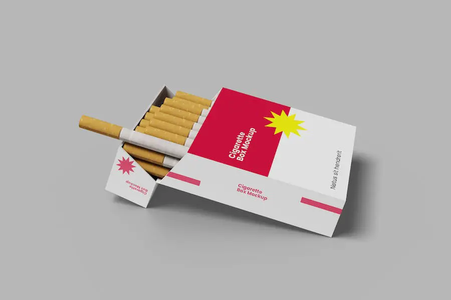 Cigarette Box Mockup - 