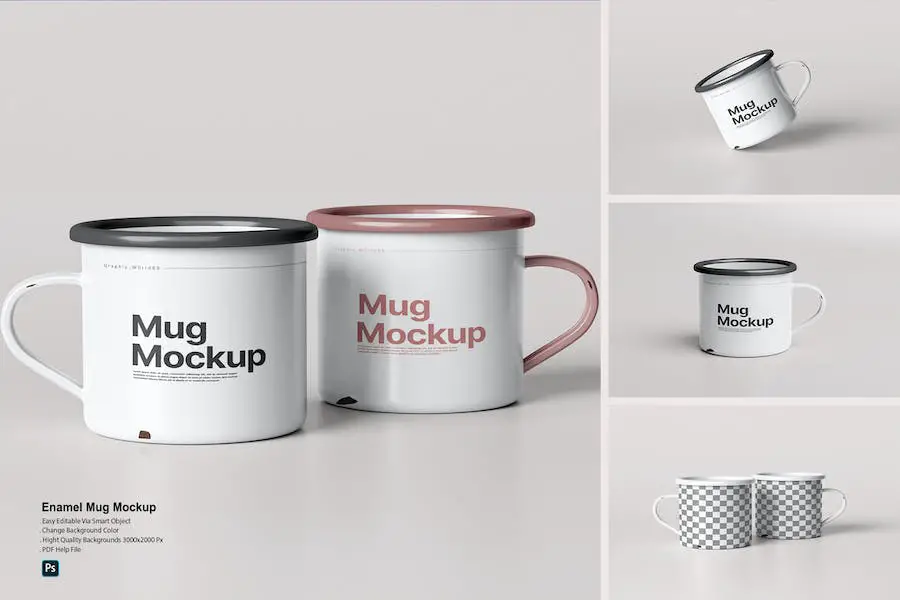 Enamel Mug Mockup - 