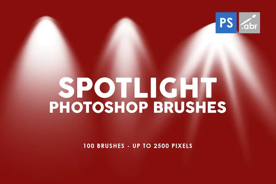 100 Spotlight Photoshop Brushes - 