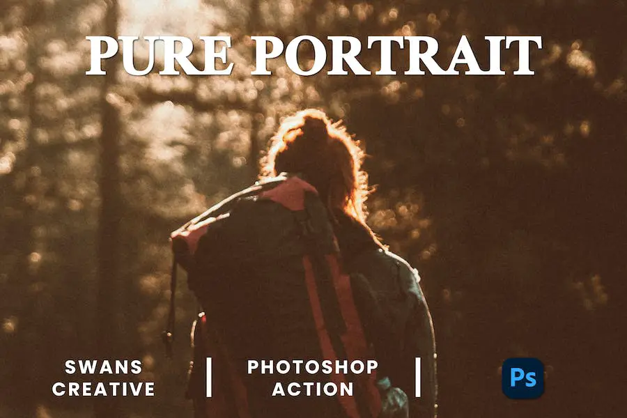 Pure Portrait Photoshop Action - 