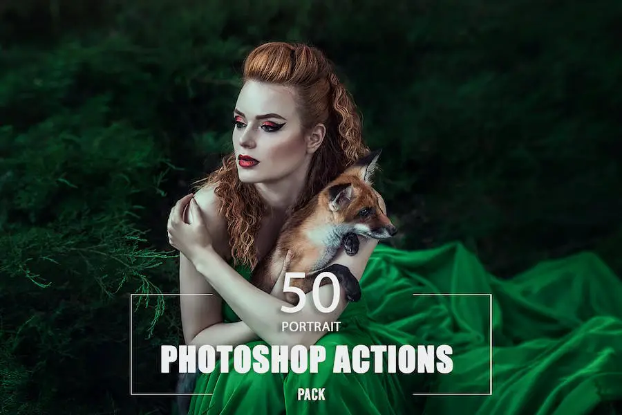 50 Portrait Photoshop Actions - 