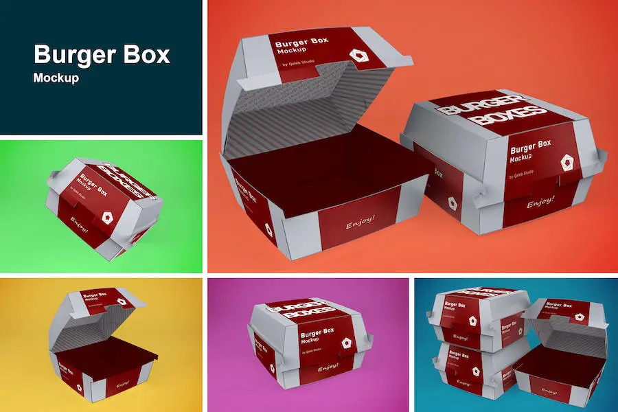 Burger Box Mockup - 