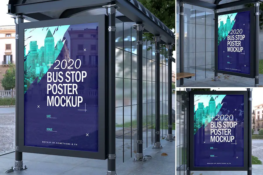 Bus Stop Poster - Mockups FH - 