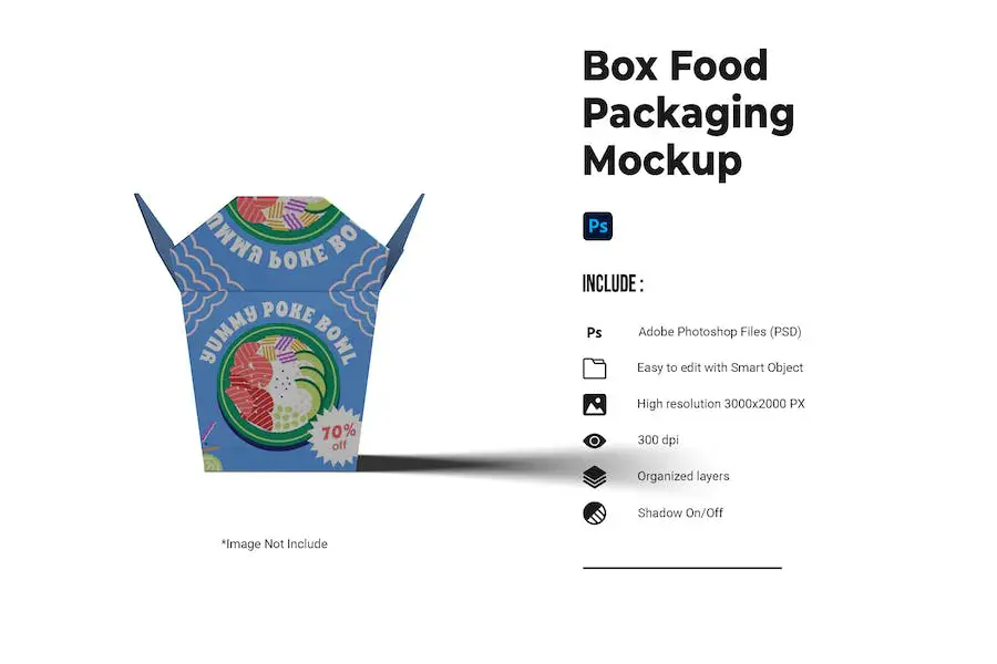 Box Food Packaging Mockup - 