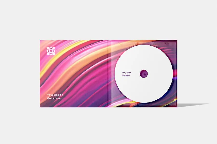 CD / DVD With Case Mockup - 