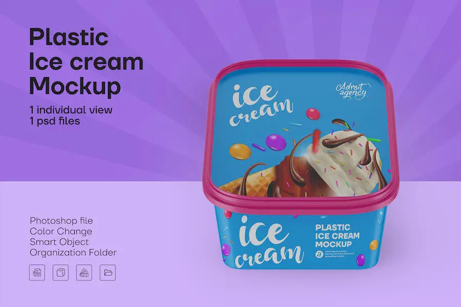 Ice Cream Mockup - 