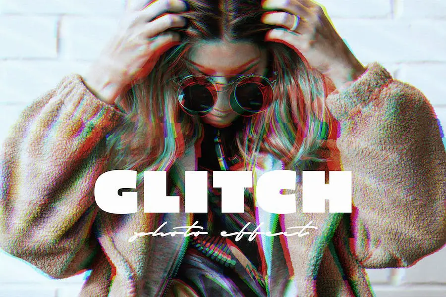 VHS Glitch Effect for Photoshop - 