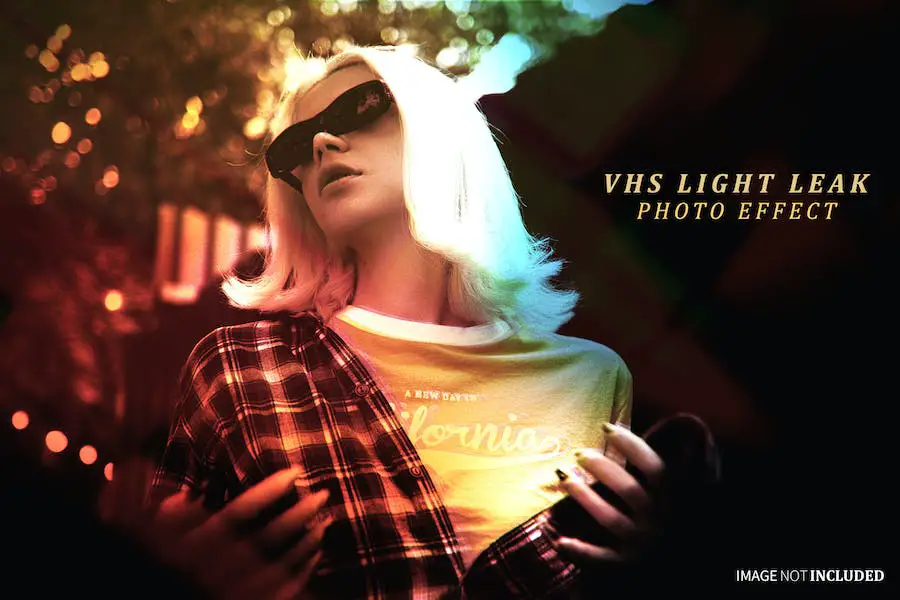 Vhs Light leak photo effect - 