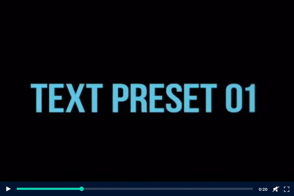 10 More Free After Effects Text Presets - 