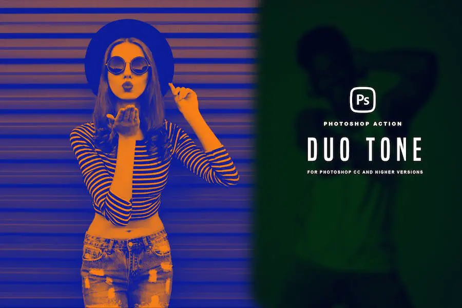Duo Tone Photoshop Action - 
