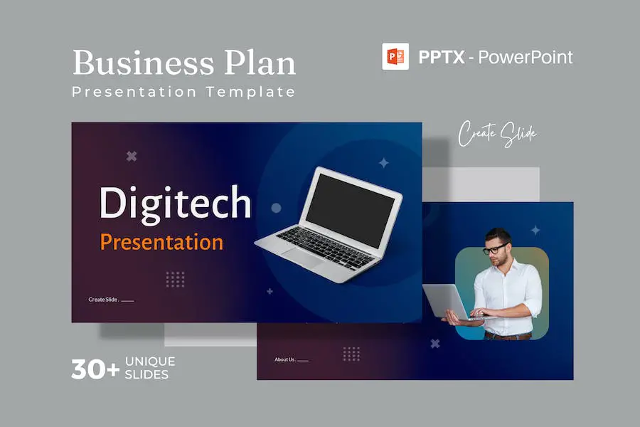 Presentation Powerpoint Business Plan Template - 
