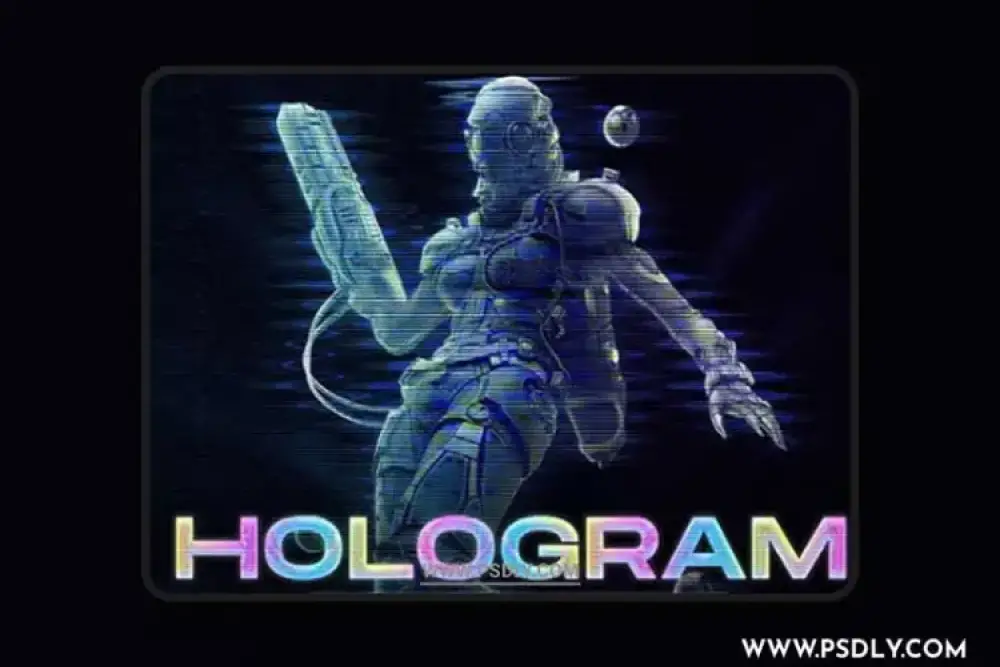 GraphicRiver – Hologram Photoshop Action 32056335 - 