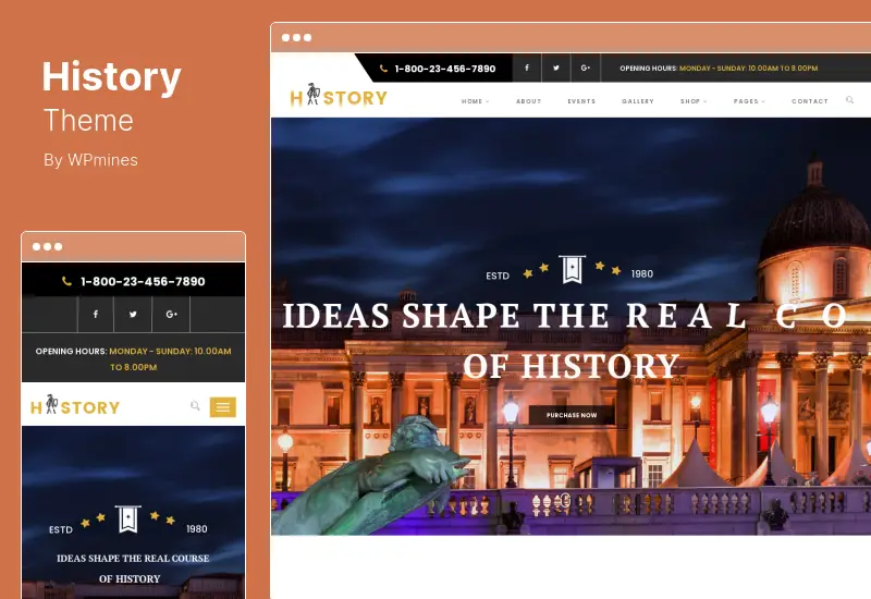 History Theme - Museum & Exhibition WordPress Theme